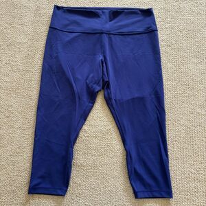 Lululemon Leggings Wunder Train High-Rise Womens Size 20 Blue Moisture Wicking
